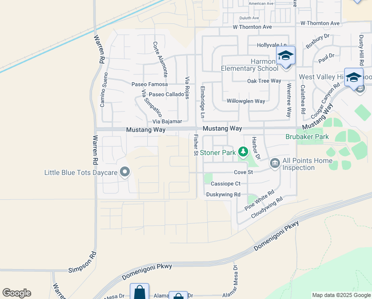 map of restaurants, bars, coffee shops, grocery stores, and more near 1809 Ace Street in Hemet