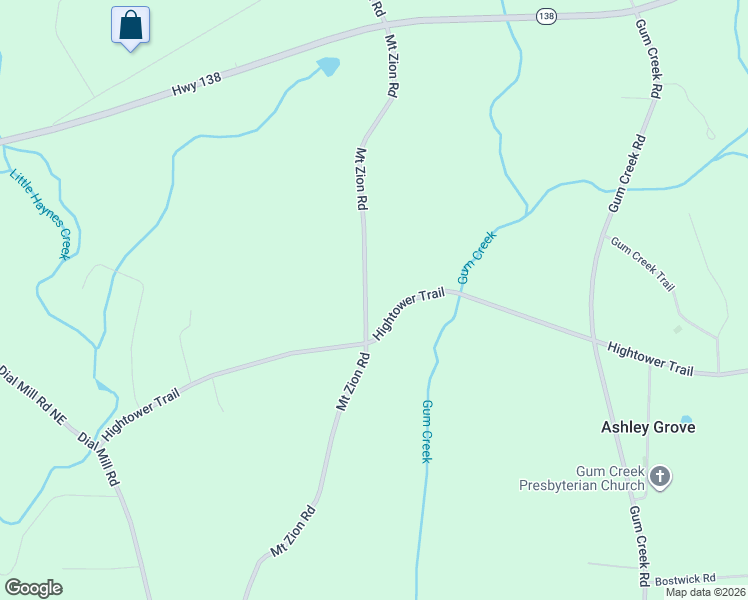 map of restaurants, bars, coffee shops, grocery stores, and more near 2820 Mount Zion Road in Oxford