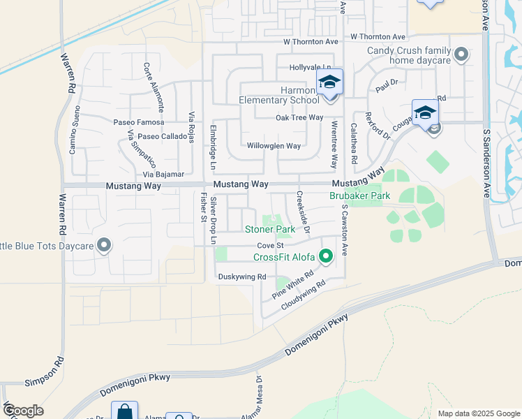 map of restaurants, bars, coffee shops, grocery stores, and more near 1886 Spring White Road in Hemet