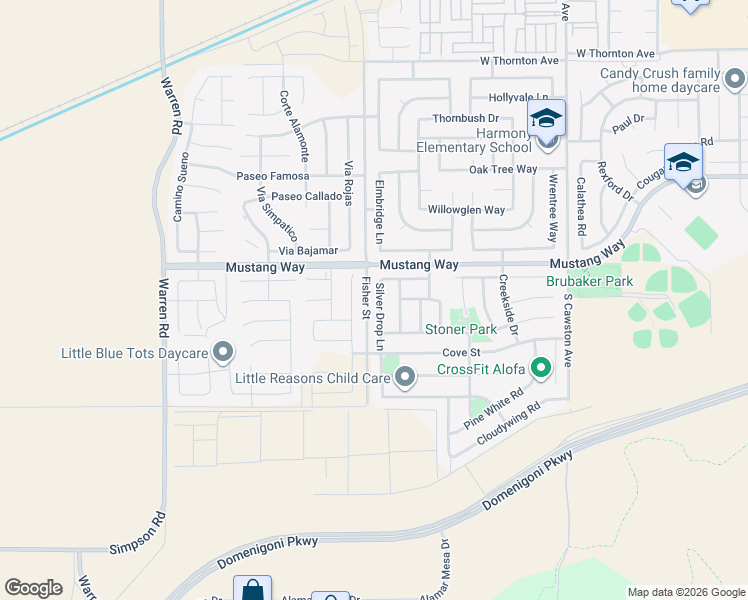 map of restaurants, bars, coffee shops, grocery stores, and more near 1875 Silver Drop Lane in Hemet
