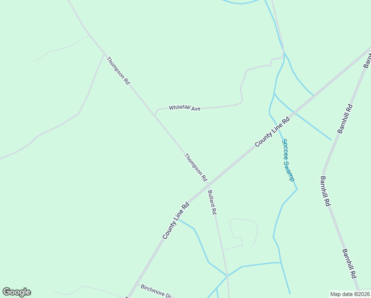 map of restaurants, bars, coffee shops, grocery stores, and more near 96 Thompson Road in Hemingway