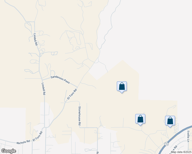 map of restaurants, bars, coffee shops, grocery stores, and more near 18600 Chippewa Road in Lake Elsinore