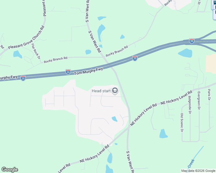 map of restaurants, bars, coffee shops, grocery stores, and more near 36 Post Oak Trce in Villa Rica