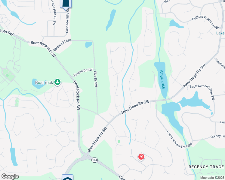 map of restaurants, bars, coffee shops, grocery stores, and more near 510 Marceau Way Southwest in Atlanta