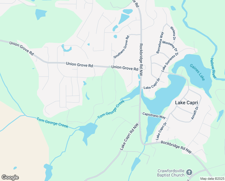 map of restaurants, bars, coffee shops, grocery stores, and more near 7977 Union Grove Road in Lithonia