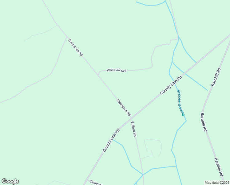 map of restaurants, bars, coffee shops, grocery stores, and more near 96 Thompson Road in Hemingway