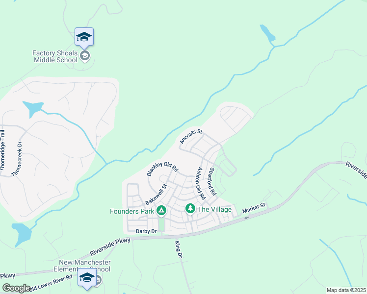 map of restaurants, bars, coffee shops, grocery stores, and more near 3220 Ancoats Street in Douglasville