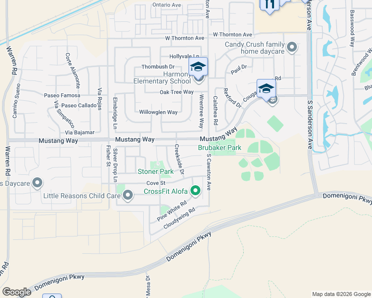 map of restaurants, bars, coffee shops, grocery stores, and more near 4351 Brookside Drive in Hemet