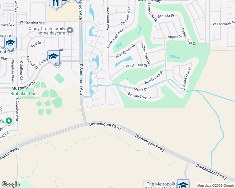 map of restaurants, bars, coffee shops, grocery stores, and more near 1886 Tamarack Lane in Hemet