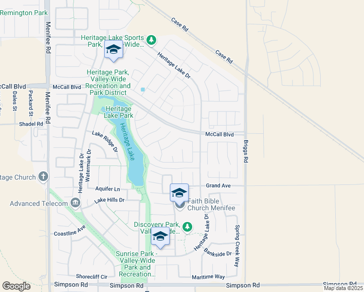 map of restaurants, bars, coffee shops, grocery stores, and more near 27750 Paddleboat Ct in Menifee