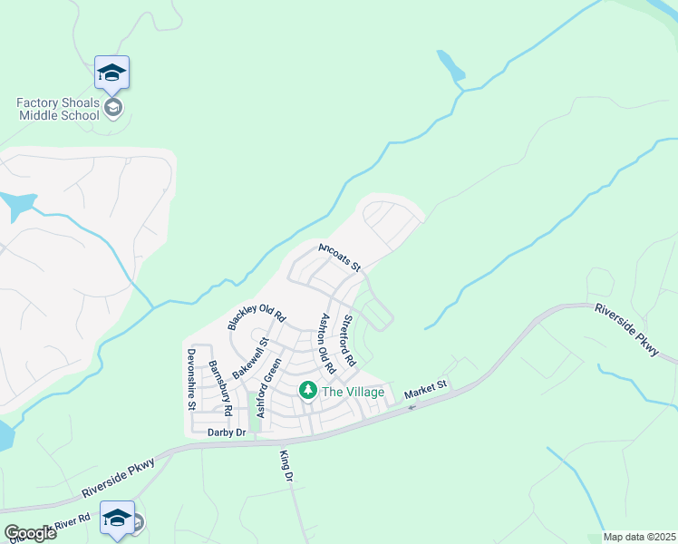 map of restaurants, bars, coffee shops, grocery stores, and more near 3219 Colchester Street in Douglasville