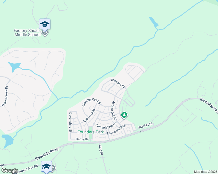 map of restaurants, bars, coffee shops, grocery stores, and more near 9895 Colchester Street in Douglasville