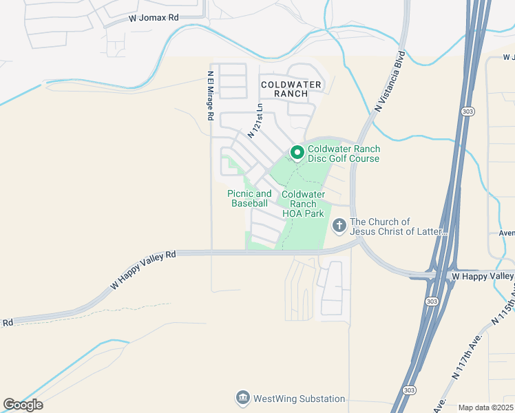 map of restaurants, bars, coffee shops, grocery stores, and more near 13408 West Range Mule Drive in Peoria