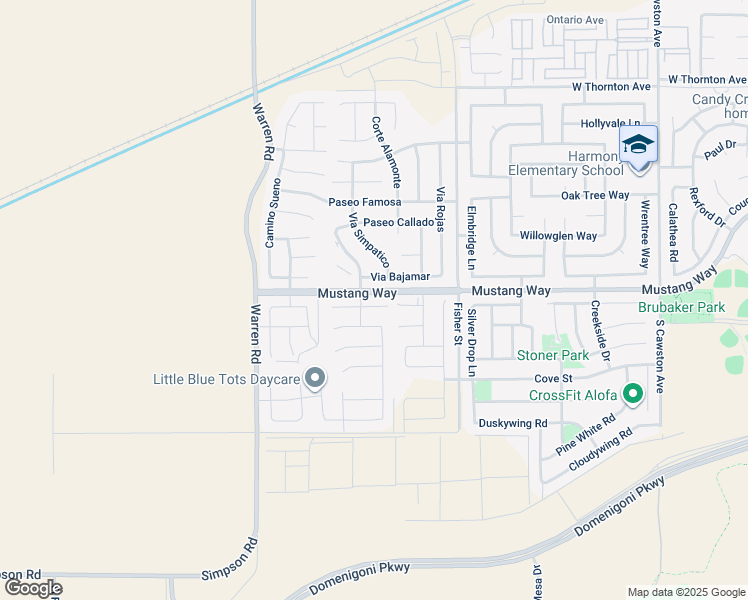 map of restaurants, bars, coffee shops, grocery stores, and more near 5156 Rowel Street in Hemet