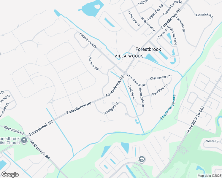 map of restaurants, bars, coffee shops, grocery stores, and more near 1349 Forestbrook Road in Myrtle Beach