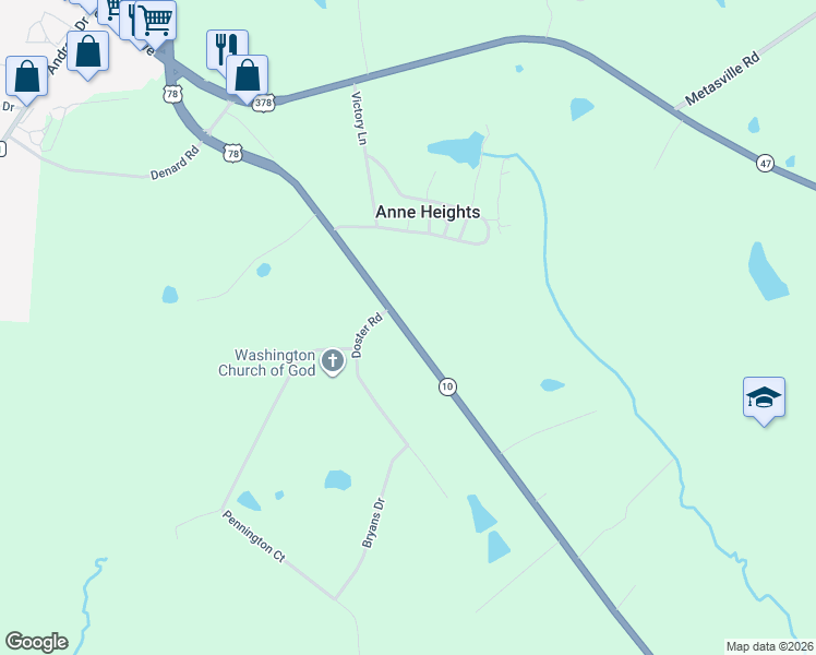 map of restaurants, bars, coffee shops, grocery stores, and more near 467 Thomson Road in Washington