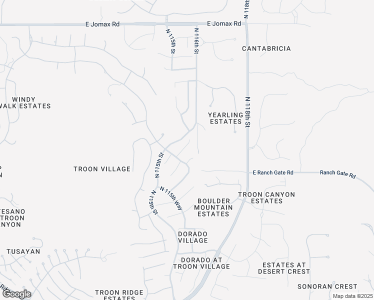 map of restaurants, bars, coffee shops, grocery stores, and more near 11597 East Desert Willow Drive in Scottsdale