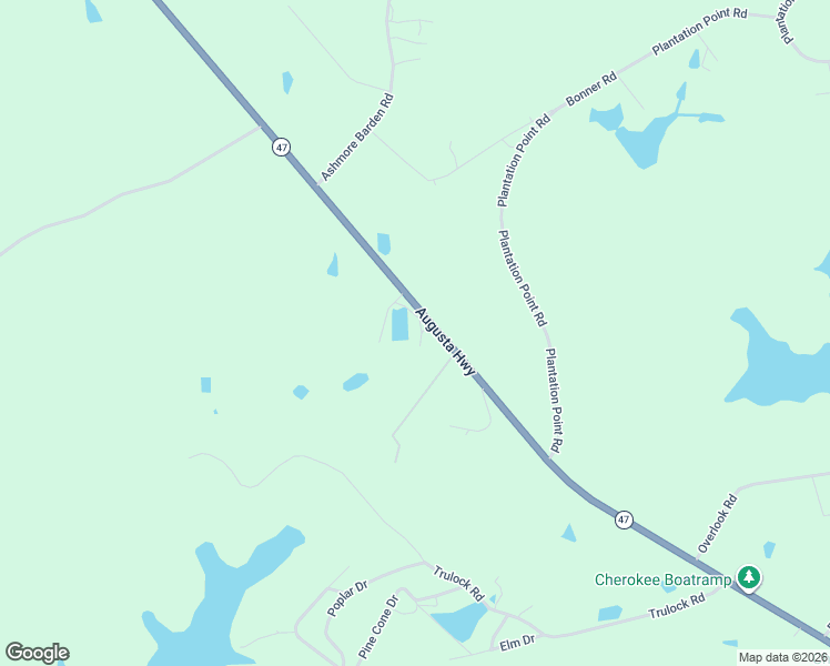 map of restaurants, bars, coffee shops, grocery stores, and more near 5231 Augusta Highway in Lincolnton