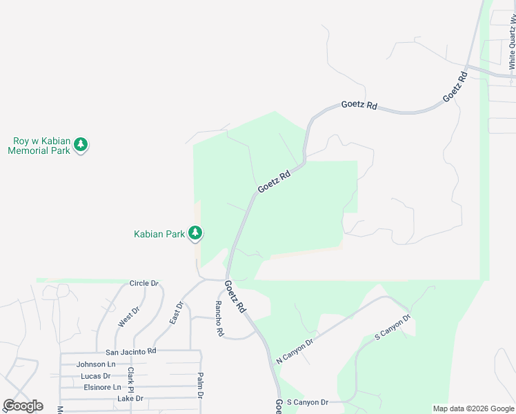 map of restaurants, bars, coffee shops, grocery stores, and more near 27744 Goetz Road in Menifee
