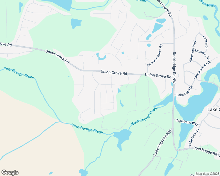 map of restaurants, bars, coffee shops, grocery stores, and more near 2349 Hanover Woods Road in Lithonia