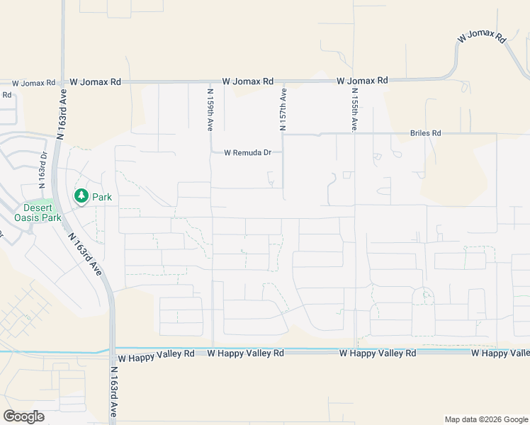 map of restaurants, bars, coffee shops, grocery stores, and more near 15703 West Prickly Pear Trail in Surprise