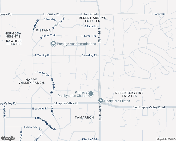 map of restaurants, bars, coffee shops, grocery stores, and more near 25649 North 87th Street in Scottsdale