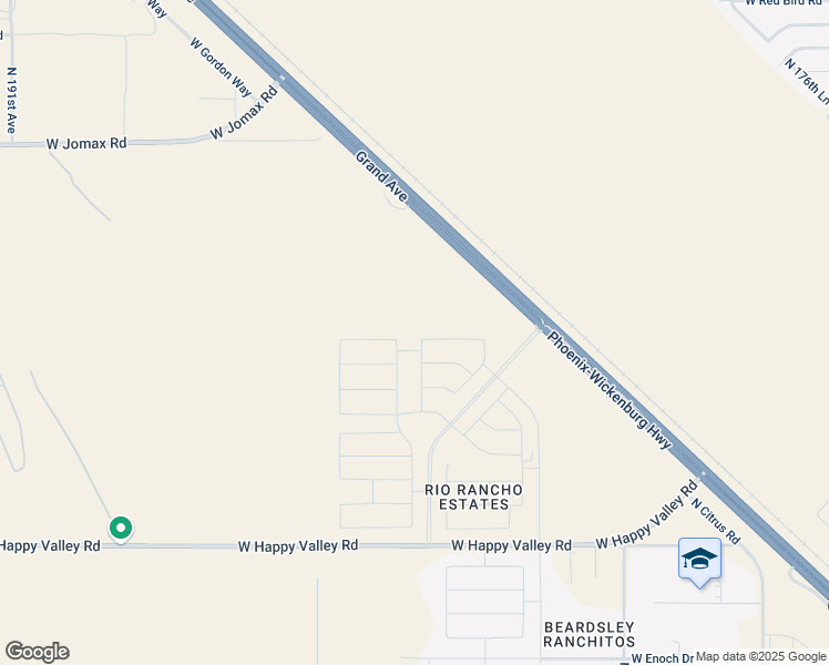 map of restaurants, bars, coffee shops, grocery stores, and more near in Surprise