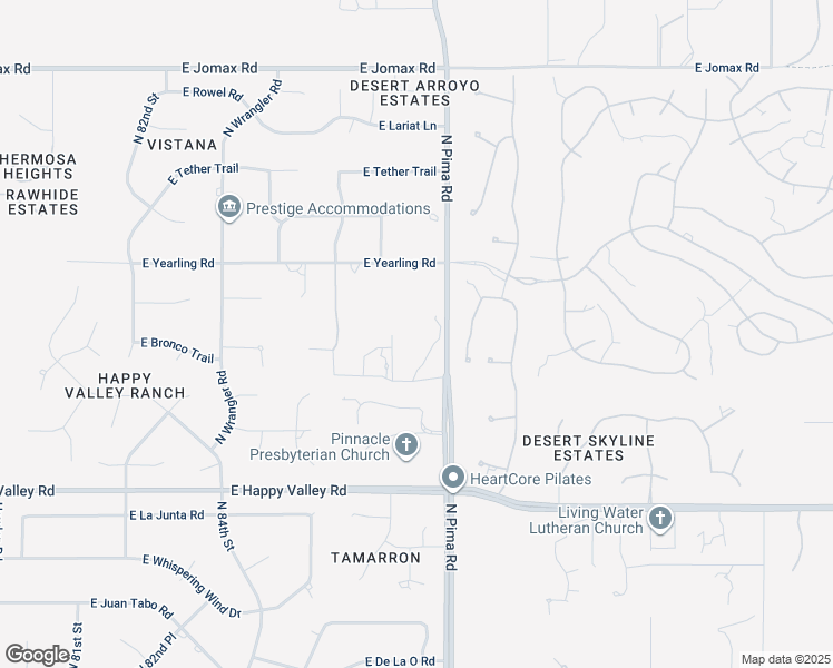 map of restaurants, bars, coffee shops, grocery stores, and more near 25649 North 87th Street in Scottsdale