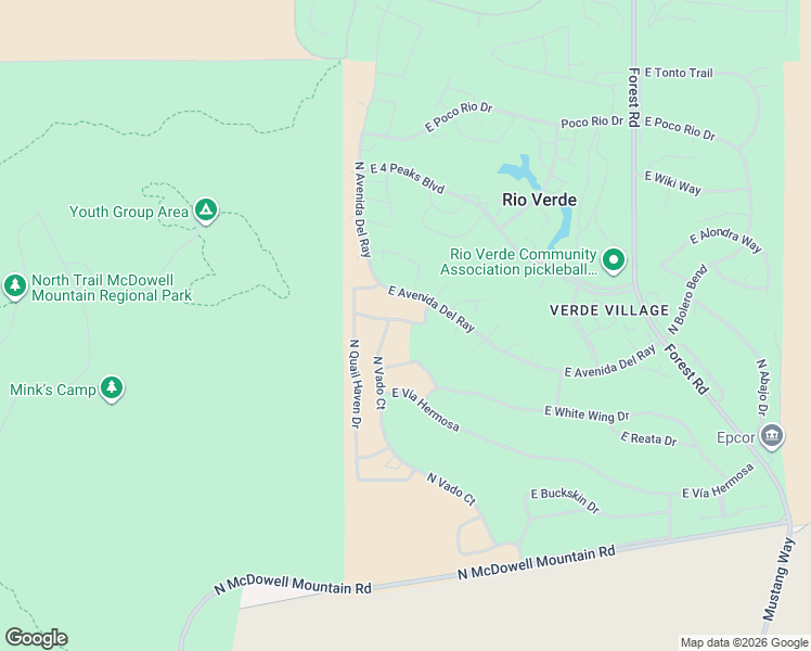 map of restaurants, bars, coffee shops, grocery stores, and more near 18509 Paseo Verde Drive in Rio Verde