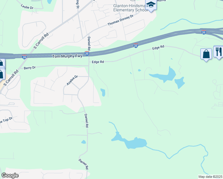 map of restaurants, bars, coffee shops, grocery stores, and more near 522 Amelia Court in Villa Rica