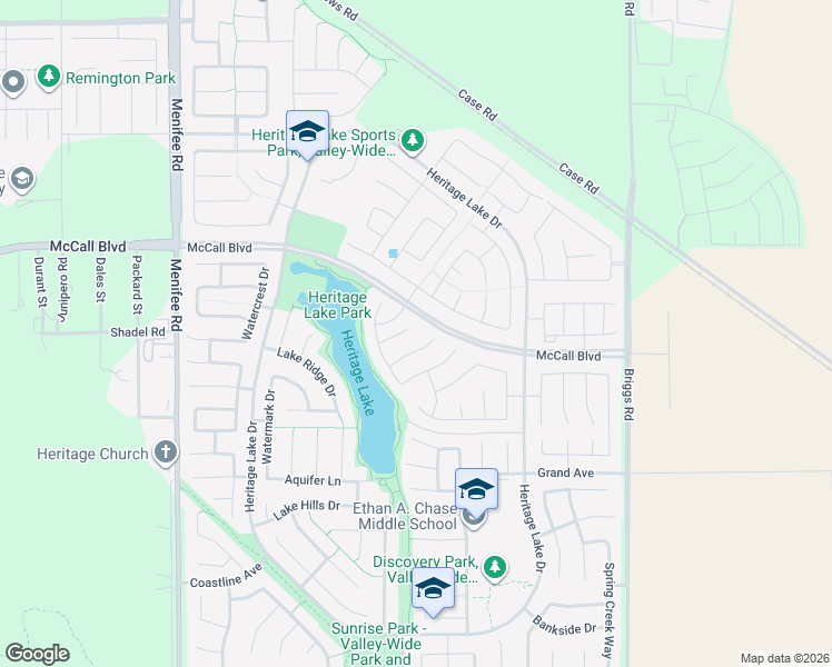 map of restaurants, bars, coffee shops, grocery stores, and more near 29489 Breezeway Court in Menifee