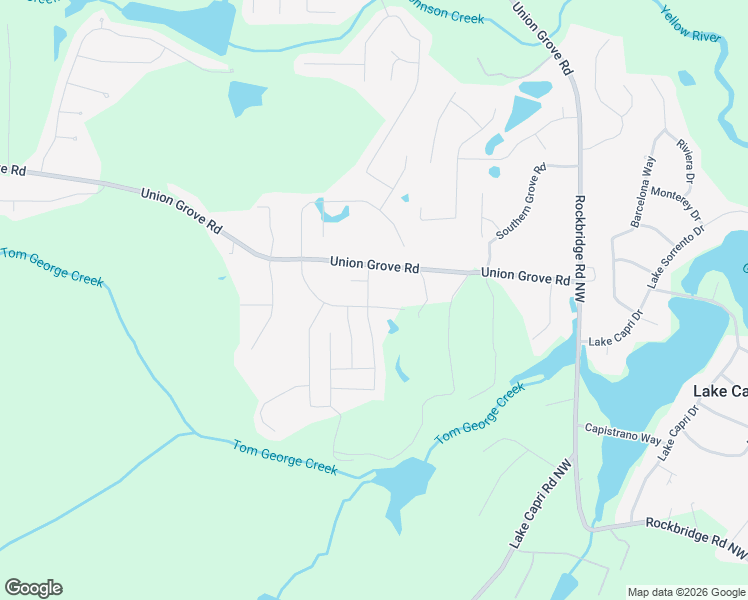 map of restaurants, bars, coffee shops, grocery stores, and more near 2408 Haliard Way in Lithonia