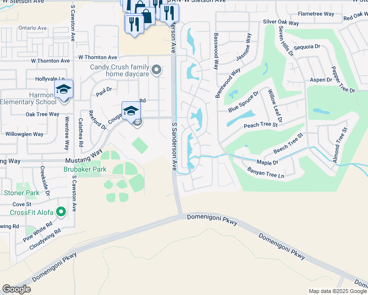 map of restaurants, bars, coffee shops, grocery stores, and more near 1678 Gazebo Lane in Hemet