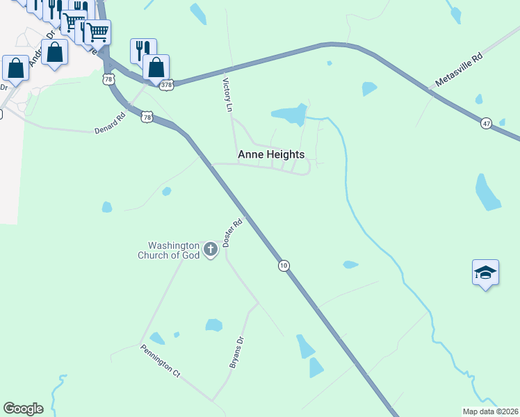 map of restaurants, bars, coffee shops, grocery stores, and more near 467 Thomson Road in Washington