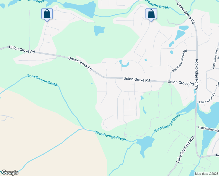 map of restaurants, bars, coffee shops, grocery stores, and more near 7754 Union Grove Way in Lithonia