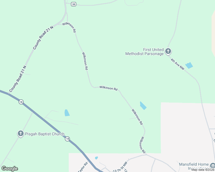 map of restaurants, bars, coffee shops, grocery stores, and more near Wilkinson Road in Fayette