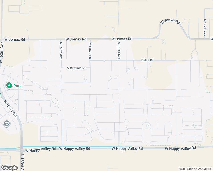 map of restaurants, bars, coffee shops, grocery stores, and more near 15548 West Frontier Drive in Surprise