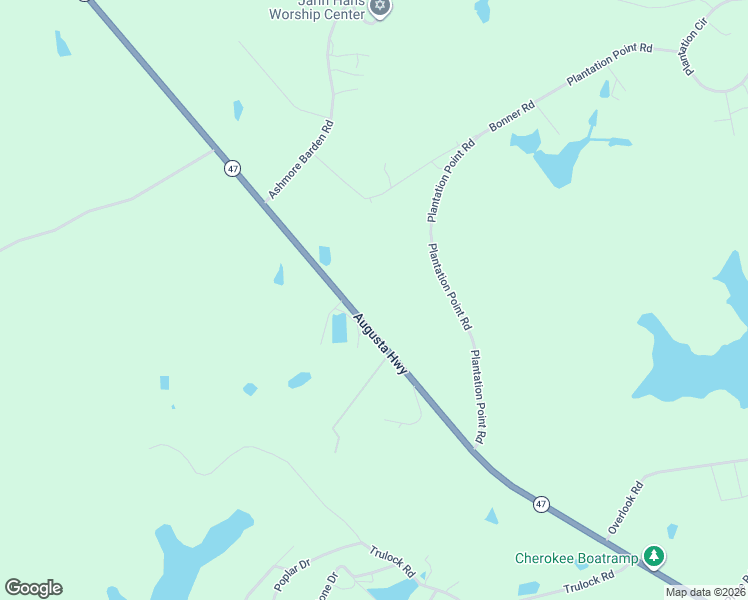 map of restaurants, bars, coffee shops, grocery stores, and more near 5231 Augusta Highway in Lincolnton