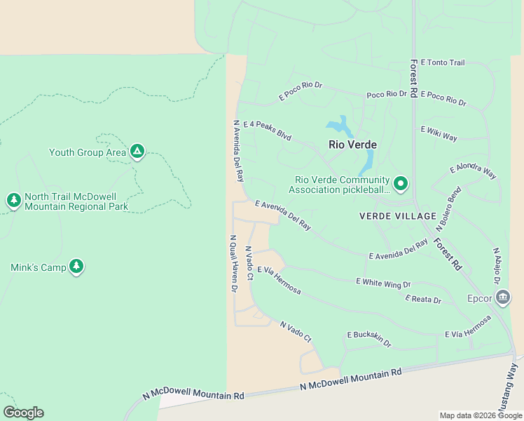 map of restaurants, bars, coffee shops, grocery stores, and more near 18509 Paseo Verde Drive in Rio Verde