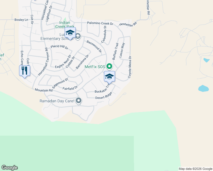 map of restaurants, bars, coffee shops, grocery stores, and more near 13838 Buckskin Trail Drive in Corona