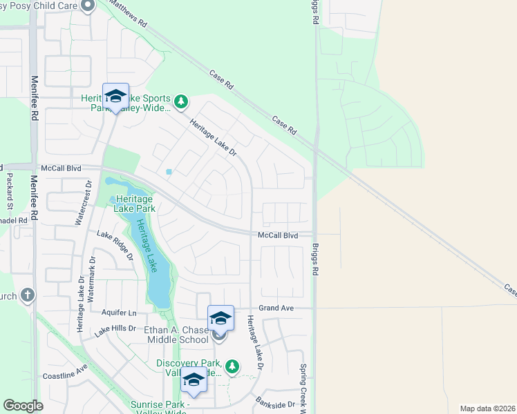 map of restaurants, bars, coffee shops, grocery stores, and more near 27561 Wendy Street in Menifee