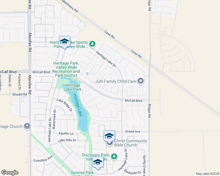 map of restaurants, bars, coffee shops, grocery stores, and more near 27641 Trawler Court in Menifee