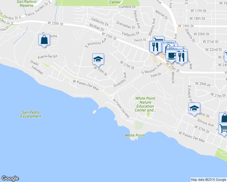 map of restaurants, bars, coffee shops, grocery stores, and more near 3512 Graysby Avenue in Los Angeles