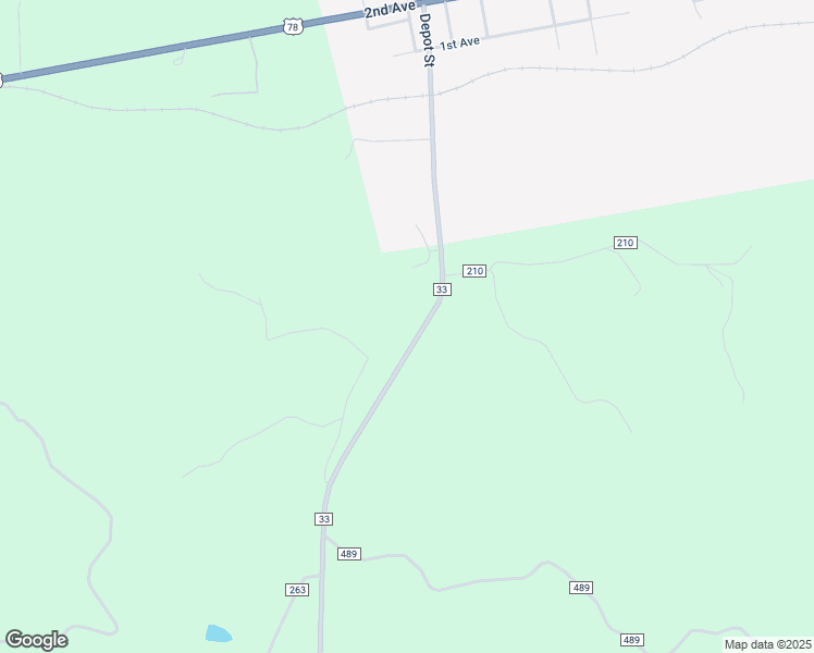map of restaurants, bars, coffee shops, grocery stores, and more near 768 County Road 33 in Fruithurst