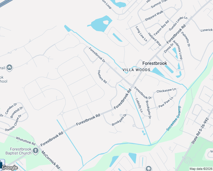 map of restaurants, bars, coffee shops, grocery stores, and more near 213 Hunters Road in Myrtle Beach