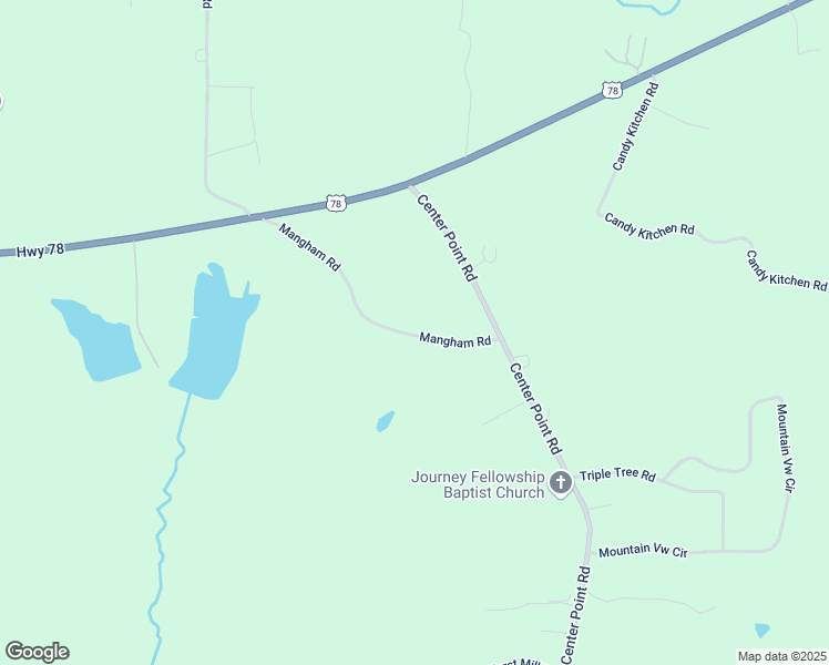 map of restaurants, bars, coffee shops, grocery stores, and more near 256 Mangham Road in Bremen