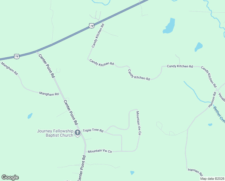 map of restaurants, bars, coffee shops, grocery stores, and more near 287 Candy Kitchen Road in Bremen