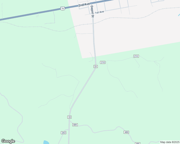 map of restaurants, bars, coffee shops, grocery stores, and more near 768 County Road 33 in Fruithurst