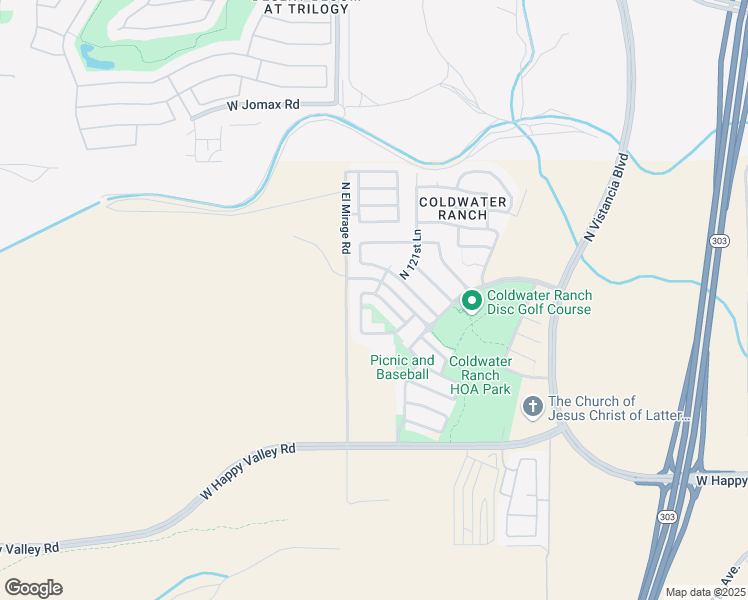 map of restaurants, bars, coffee shops, grocery stores, and more near 12265 West Paso Trail in Peoria