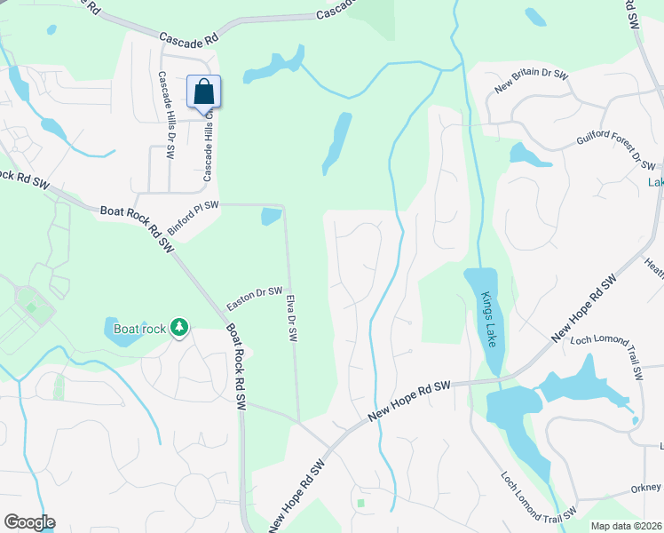 map of restaurants, bars, coffee shops, grocery stores, and more near 1710 Versailles Drive in Atlanta